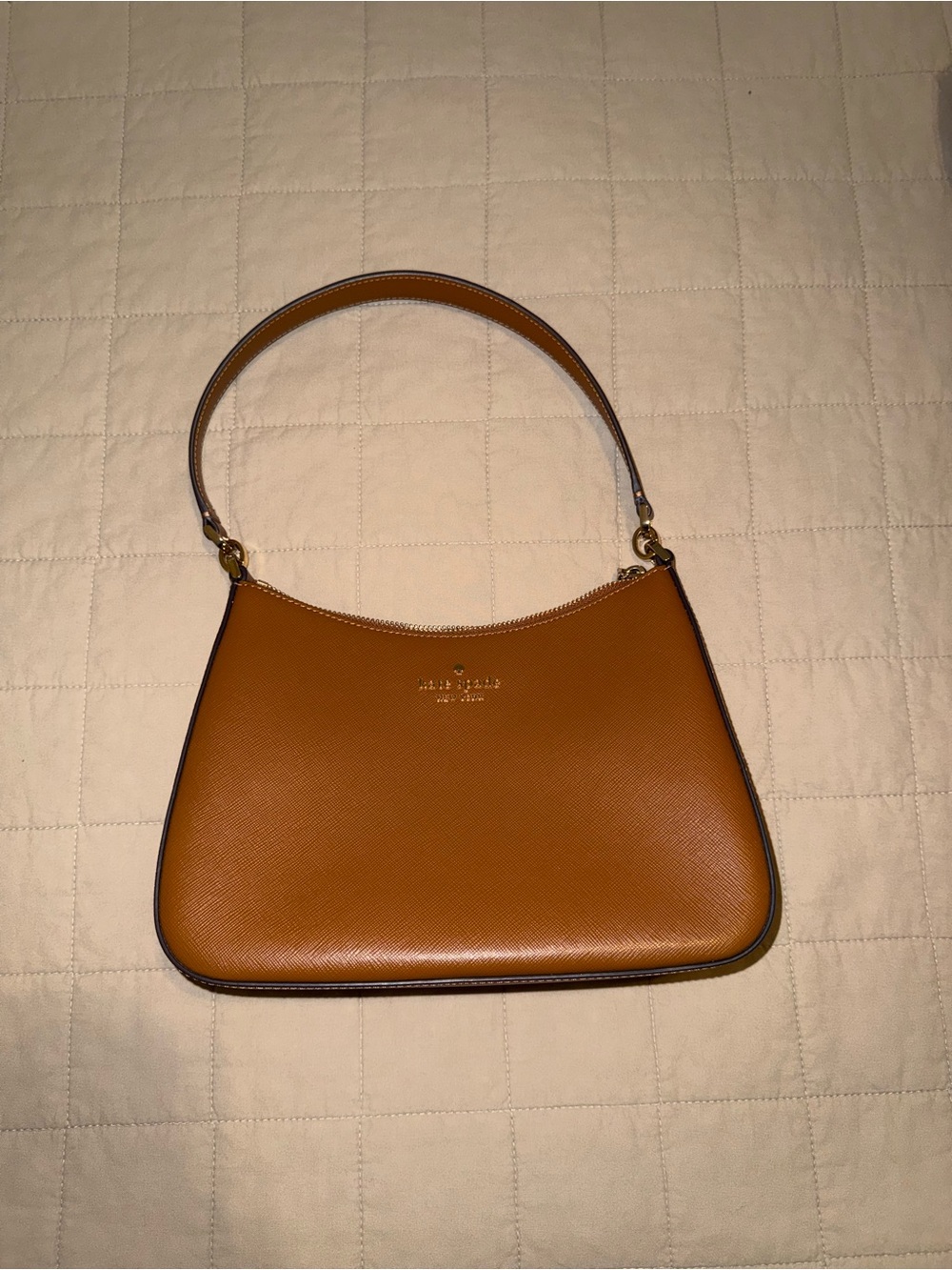 kate spade Caramel Brown Leather Shoulder Bag